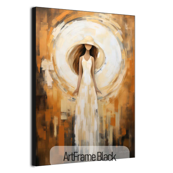 Feminine Collection | Lune de Beauté | Abstract Nocturnal Female Elegance in Moonlight by Roderick Sebastiaan | ArtFrameBlack_ef765c38-99e4-4c51-acd2-d36de4e7d0c8