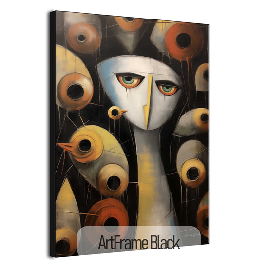 Abstract Collection | Enigmatic Watcher | Intriguing & Abstract Visual Story on Art Frame by Roderick Sebastiaan | ArtFrameBlack_f341ebb6-58af-46bb-be13-a6fe0670f82a