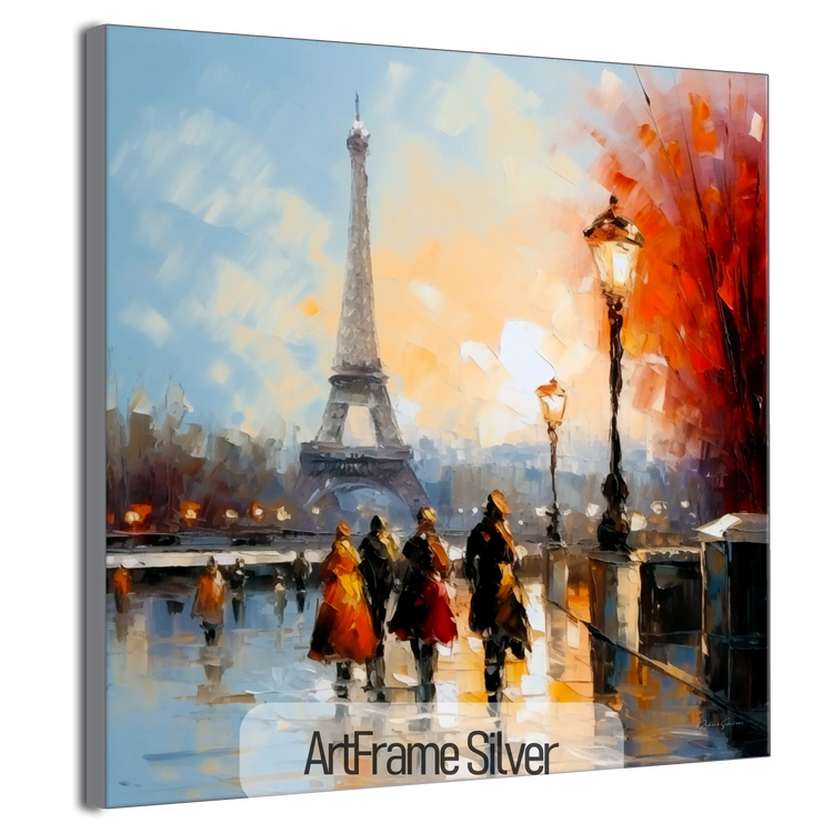 Geography Collection | Autumn in Paris | Warm Glow on the City of Lights by Roderick Sebastiaan | ArtFrameSilverFrame_2320c2f9-2578-4ac5-b239-7f869ec1fb2d