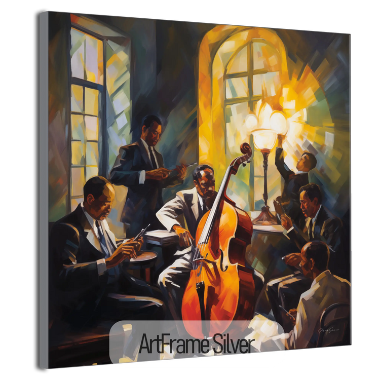 The Soul of Bourbon Street | Lively Warm Jazz Evening in Art Frame