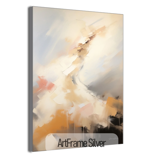 Abstract Collection | Ascension | Dynamic Abstract Movement of the Soul in Warm Tones by Roderick Sebastiaan | ArtFrameSilverFrame_a4e8cea1-6a8b-4a18-904f-c037cf9a1efd