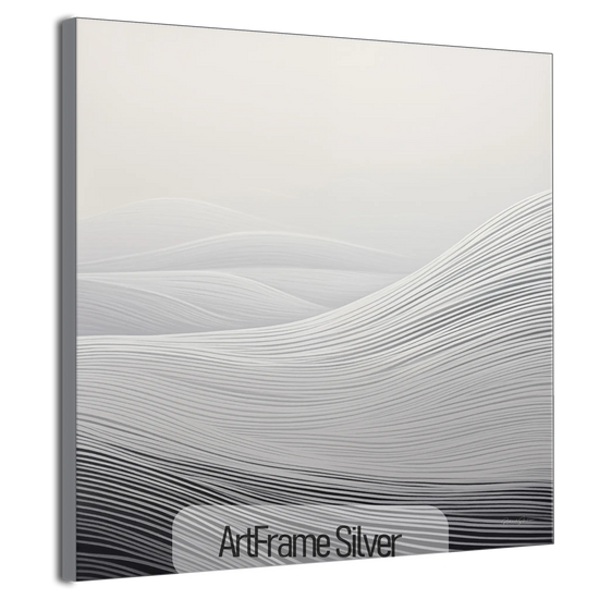 Minimalism Collection | Fading Echoes | Elegant Minimalist Dune Landscape Art for Modern Spaces by Roderick Sebastiaan | ArtFrameSilverFrame_bc6c70d0-d4f0-4031-a4b2-14dff55ae6da