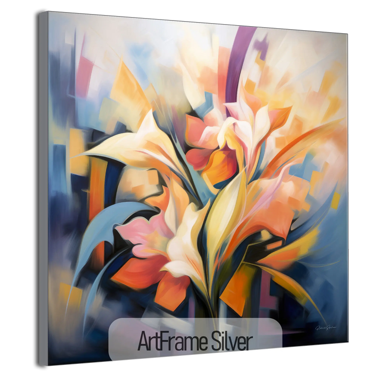 Petali di Fantasia | Colourful Flower Abstraction on Special Art Cloth