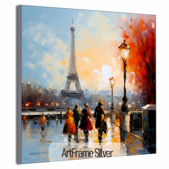 Geography Collection | Autumn in Paris | Warm Glow on the City of Lights by Roderick Sebastiaan | ArtFrameSilver_03bc88ca-1623-47d3-bd98-6397cad9a425