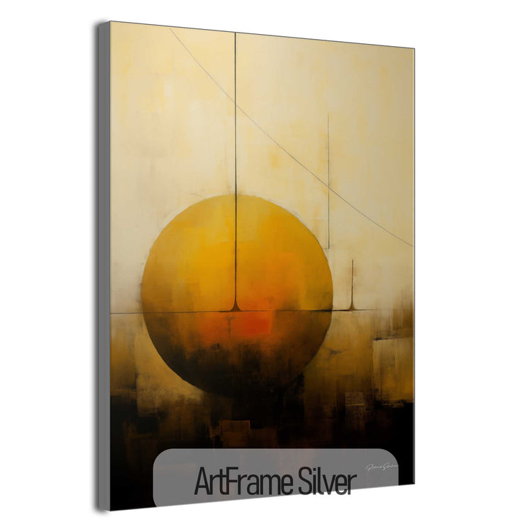 Abstract Collection | Solstitium Aeternum | Golden Celestial Body in Harmonious Abstraction by Roderick Sebastiaan | ArtFrameSilver_48880c82-4897-45f1-b6a4-1ebf47132383