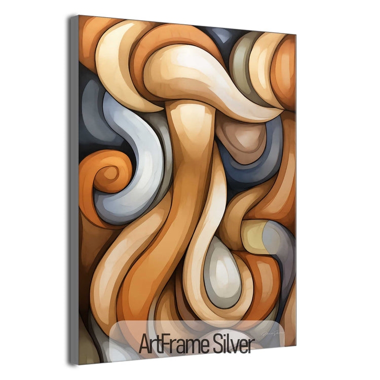 Abstract Collection | The Dreamweaver | Surreal Waves and Curves on Art Frame by Roderick Sebastiaan | ArtFrameSilver_92a29b85-3c6a-48a8-a619-6a64cd889265