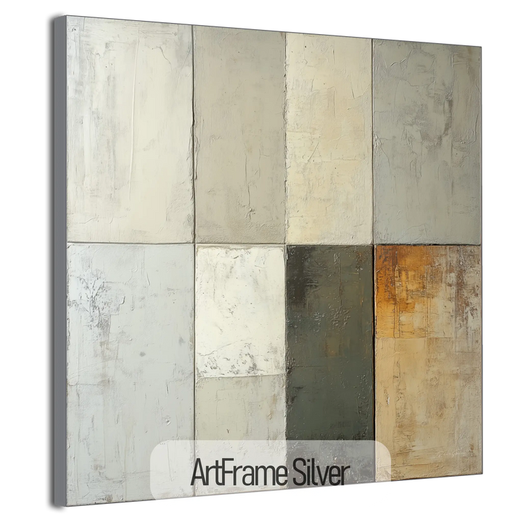 Abstract Collection | Golden Touch | Sophisticated Neutral-Toned Art Print for Stylish Spaces by Roderick Sebastiaan | ArtFrameSilver_a3ebaa91-54bd-423e-af45-8f74a4bba6b0