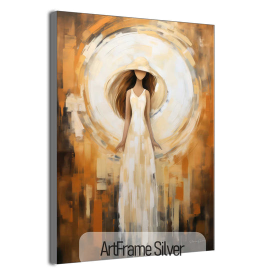 Feminine Collection | Lune de Beauté | Abstract Nocturnal Female Elegance in Moonlight by Roderick Sebastiaan | ArtFrameSilver_c4f05ccf-b826-4fec-8dbb-9917100f73b4