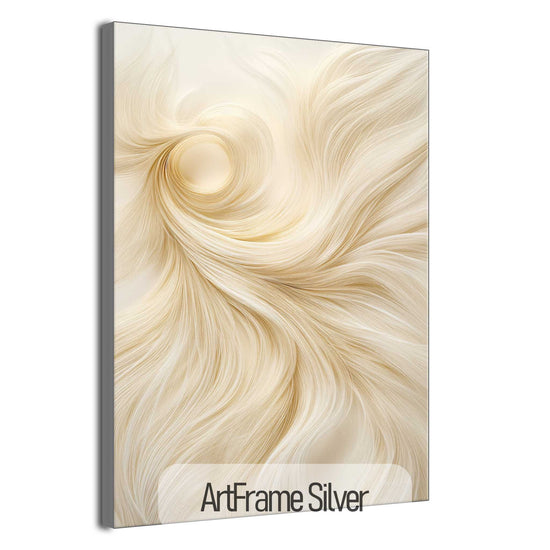 Minimalism Collection | Threads of Fate | Intricate & Chaotic Golden Strands of Destiny Art Print by Roderick Sebastiaan | ArtFrameSilver_c5c4ae03-ad51-4a62-a67e-3d2740fef73d