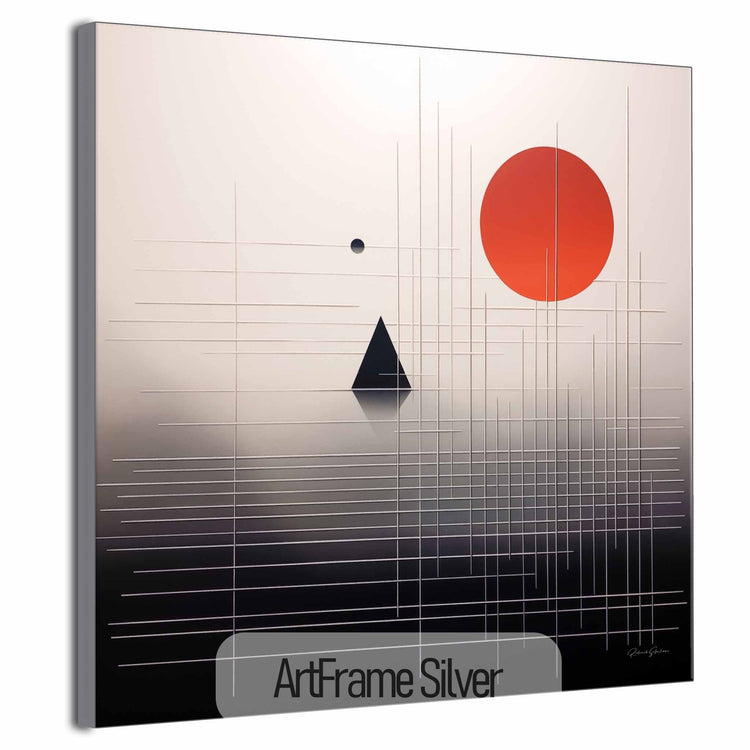 Minimalism Collection | Tokyo Sunrise | Serene Minimalist Twilight in Sleek Art Frame by Roderick Sebastiaan | ArtFrameSilver_ed2de731-e95e-4a79-8911-1cbac2df33bb