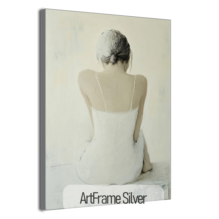 Feminine Collection | Delicate Solitude | Soft and Subtle Art Print for Peaceful Interiors by Roderick Sebastiaan | ArtFrameSilver_f08530c5-f365-4b33-9a03-1367da4fbb1a