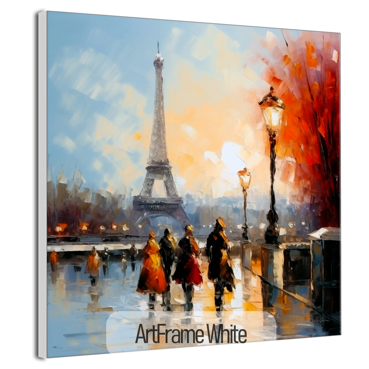 Geography Collection | Autumn in Paris | Warm Glow on the City of Lights by Roderick Sebastiaan | ArtFrameWhiteFrame_1821d25c-5bcf-4123-965f-da880213abcc