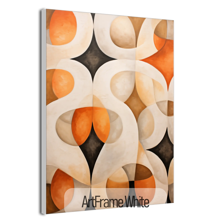 Abstract Collection | Alabaster & Amber | Harmony in Organic Abstraction on Art Cloth by Roderick Sebastiaan | ArtFrameWhiteFrame_3af0026e-95bd-441a-9a64-d534d09dc1ce