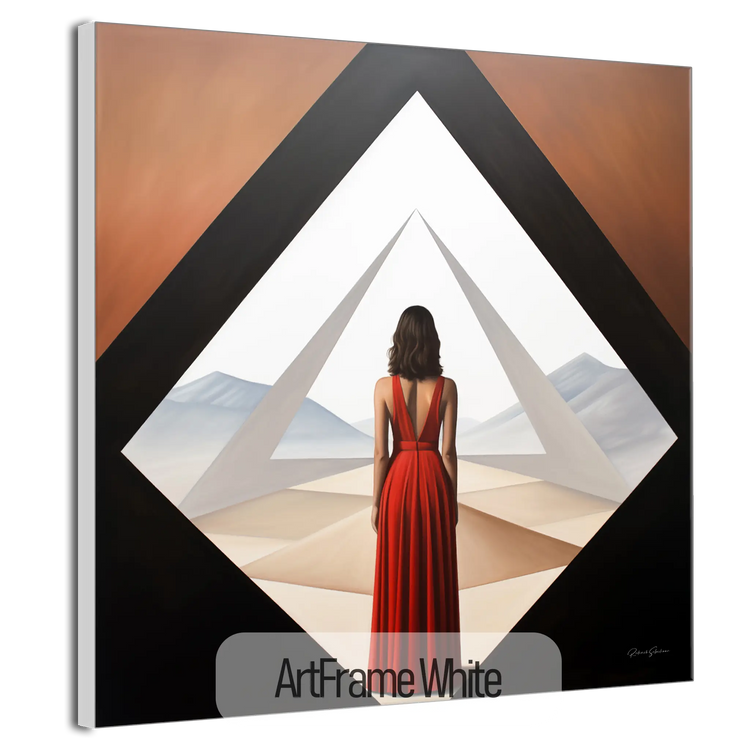 Geometry Collection | A New Beginning | Minimalist Perspective in Modern Art Frame by Roderick Sebastiaan | ArtFrameWhiteFrame_81ee5e09-4dc3-4908-83ee-d797d83a06d6