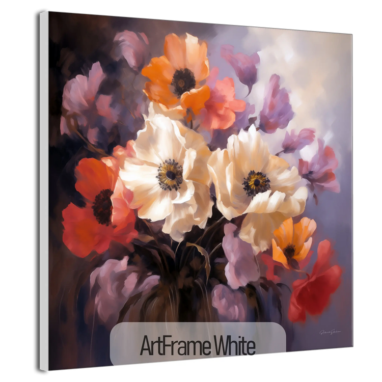 Wildflowers in Bloom | Vibrant Flowering of Field Flowers on Art Frame