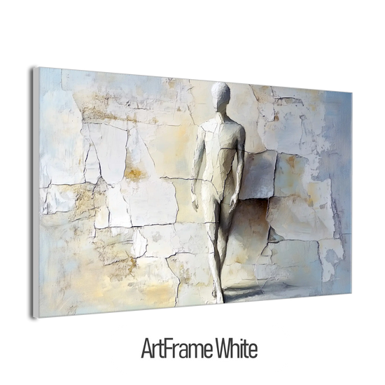 Male Collection | Breaking Through – Textured Look Abstract Wall Art with Stone-Like Background by Roderick Sebastiaan | ArtFrameWhiteFrame_e30b6986-60e2-475c-bd99-1c29ac445ac4