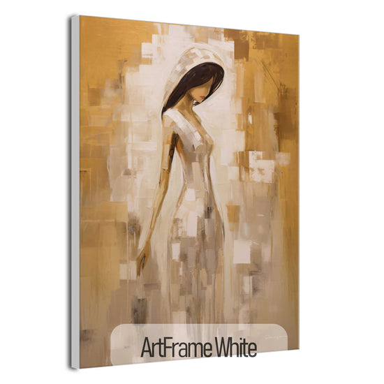 Feminine Collection | Whispers of Seduction | Mystical Sensual Elegance in Warm Colours on Art Cloth by Roderick Sebastiaan | ArtFrameWhite_2290f5fb-0009-497f-ba33-94f8724279fc