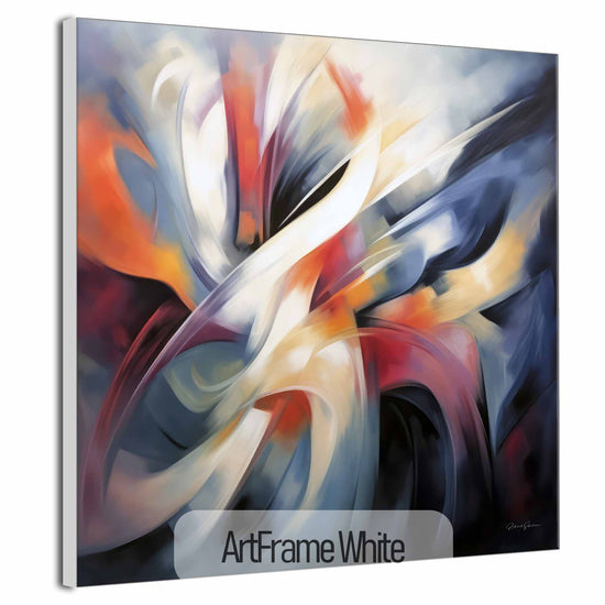 Abstract Collection | Colours of Passion | Passionate Warm Abstraction on Art cloth by Roderick Sebastiaan | ArtFrameWhite_4c32e246-5f37-4f28-a776-8f1a60ad34d4