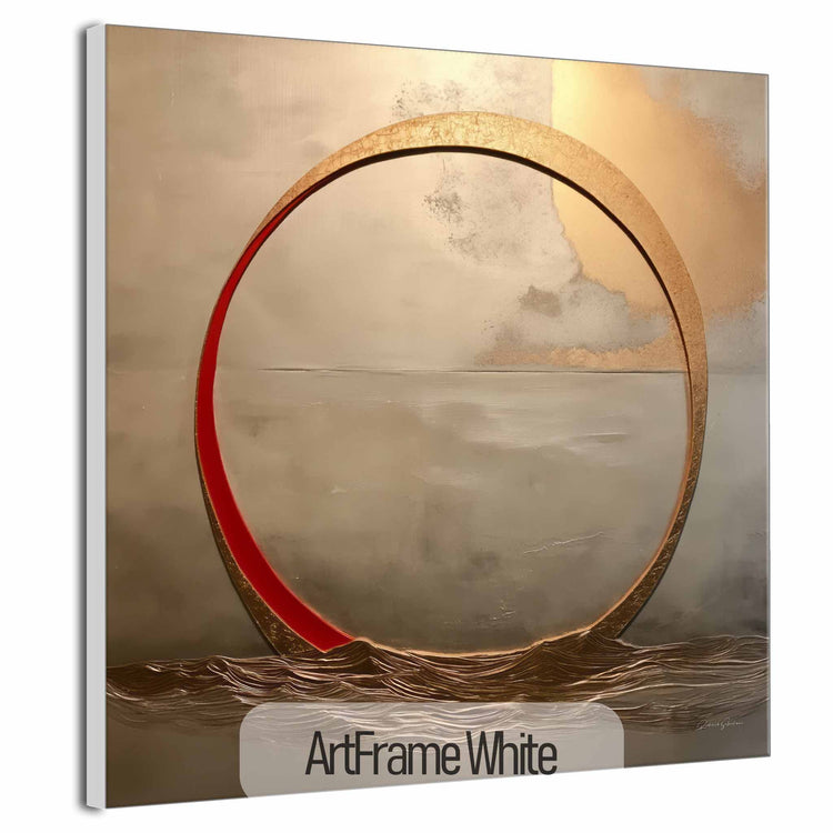 Minimalism Collection | Sea of Samsara | Artistic Abstract Interpretation of Life's Continuum by Roderick Sebastiaan | ArtFrameWhite_75afb272-cce9-4df3-9f41-71eee51f5bf7