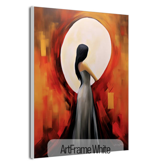 Feminine Collection | Turning Point | Abstract Embrace of Light and Shadow Artwork by Roderick Sebastiaan | ArtFrameWhite_77b316f4-7b1a-4f73-bbf6-98fafa4652de