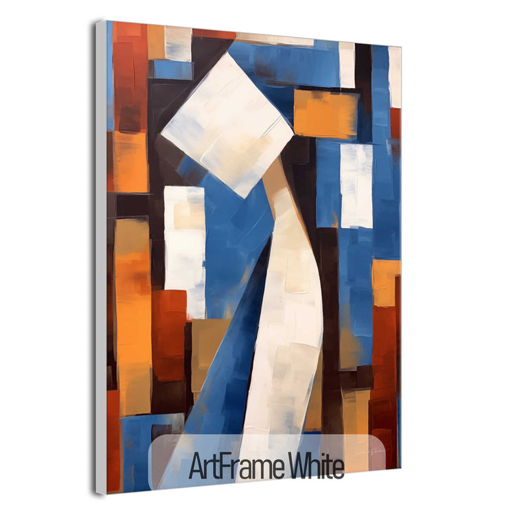 Abstract Collection | Cerulean Introspection | Contemporary Abstract Atmosphere in Art Print by Roderick Sebastiaan | ArtFrameWhite_7fe60df9-d848-4d1c-8dc5-350b343831c5