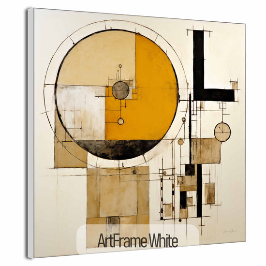 Geometry Collection | Scheme of Life | Ludic Geometric Abstraction of Everyday Existence by Roderick Sebastiaan | ArtFrameWhite_a484080b-2da5-43c8-918f-d47ce38ab5fd