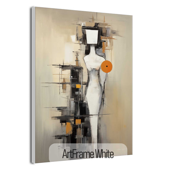 Abstract Collection | Future Noir | Abstract Future Vision of Minimalist Elegance by Roderick Sebastiaan | ArtFrameWhite_a8919b0f-d85d-4178-9d96-611b90d7b790