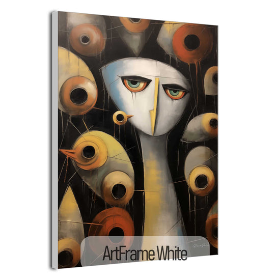 Abstract Collection | Enigmatic Watcher | Intriguing & Abstract Visual Story on Art Frame by Roderick Sebastiaan | ArtFrameWhite_d836b68d-f6ea-4ed9-8657-3e4ff15ec860