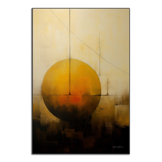 Abstract Collection | Solstitium Aeternum | Golden Celestial Body in Harmonious Abstraction by Roderick Sebastiaan | ArtFrame_01dd7534-ad76-4110-87fe-af8dc0aca9ce