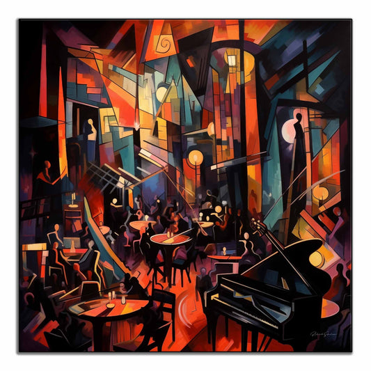 Music Collection | 20's Jazz No.3 | Artistic Swing Session and Abstract Rhythm on Art Cloth by Roderick Sebastiaan | ArtFrame_02676a98-db83-4ef5-add9-f314ab06c557