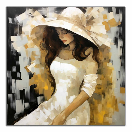 Feminine Collection | Silent Contemplation | Subtle and Serene Portrait in Stylish Art Frame by Roderick Sebastiaan | ArtFrame_11c27b33-f2da-4458-9a8f-5da7aa529406