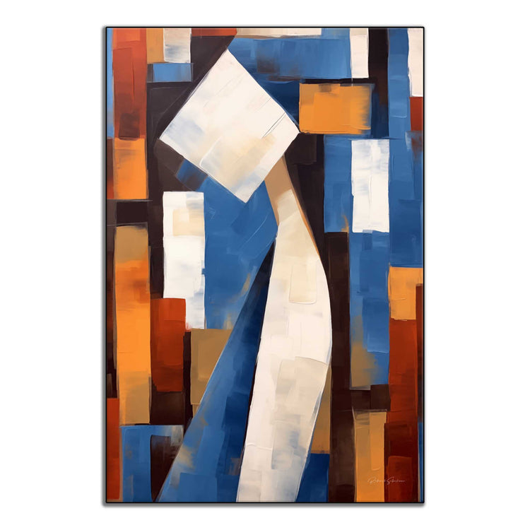 Abstract Collection | Cerulean Introspection | Contemporary Abstract Atmosphere in Art Print by Roderick Sebastiaan | ArtFrame_3c3395d5-5ebe-4556-b96d-32e81d5b2acd