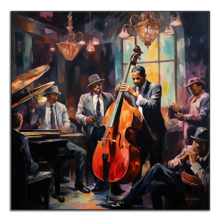 Pulse of Bourbon Street | Warm and Atmospheric Jazz Night on Art Frame