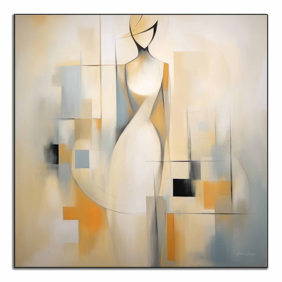 Surrealism Collection | Serenity in Cubism | Modern Abstract Cubist Figure Art Print by Roderick Sebastiaan | ArtFrame_46f48d2d-7990-430d-b62e-c0f962813300