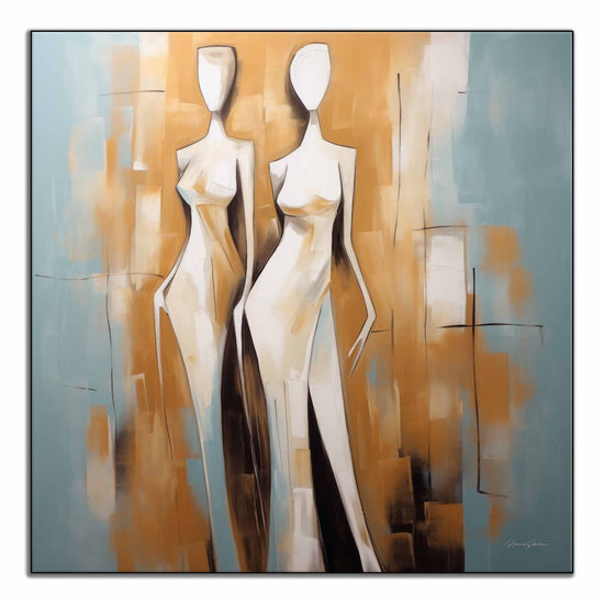 Feminine Collection | Santorini Silhouettes | Elegant Female Forms Against Mediterranean Hues by Roderick Sebastiaan | ArtFrame_572cb57d-00c1-402d-a9b2-e39361393070