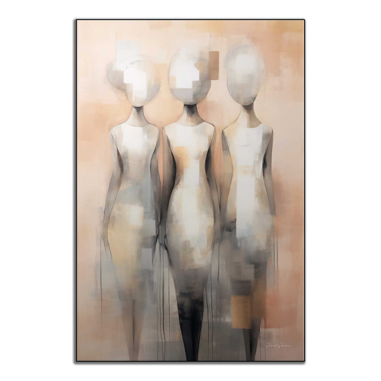 Feminine Collection | Fade to Unity | Contemporary Figures Blending into Unity Art Print by Roderick Sebastiaan | ArtFrame_7c97e60b-77e7-42ca-a875-f669121c4ffa