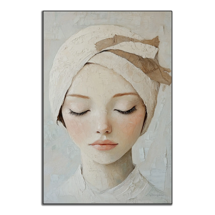 Feminine Collection | Glimpse of Grace | Minimalist Feminine Portrait for Tranquil Spaces by Roderick Sebastiaan | ArtFrame_7e1dfeb3-6a00-438c-8432-6f7563899b68