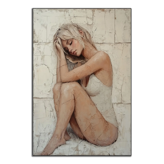 Feminine Collection | Resting Beauty | Minimalist Portrait of a Woman for Modern Spaces by Roderick Sebastiaan | ArtFrame_96ea4bd7-17dc-4c72-99e9-6588d497a439