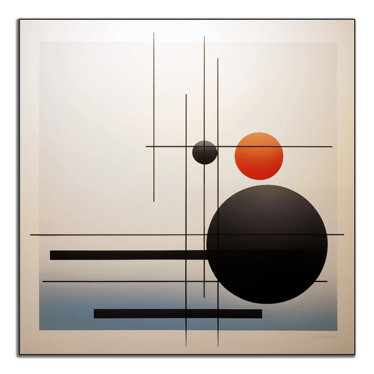 Minimalism Collection | Conjunction of the Spheres | Modern Minimalist Art for Elegant Decor by Roderick Sebastiaan | ArtFrame_992916a1-05c3-46d1-b72f-9b9f1dde8238