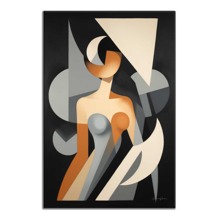 Abstract Collection | Claire de Lune | Moonlight Silhouette Abstract on Art Cloth in Modern Frame by Roderick Sebastiaan | ArtFrame_9cb7f588-8911-4e6e-bb3b-04e478cdd103