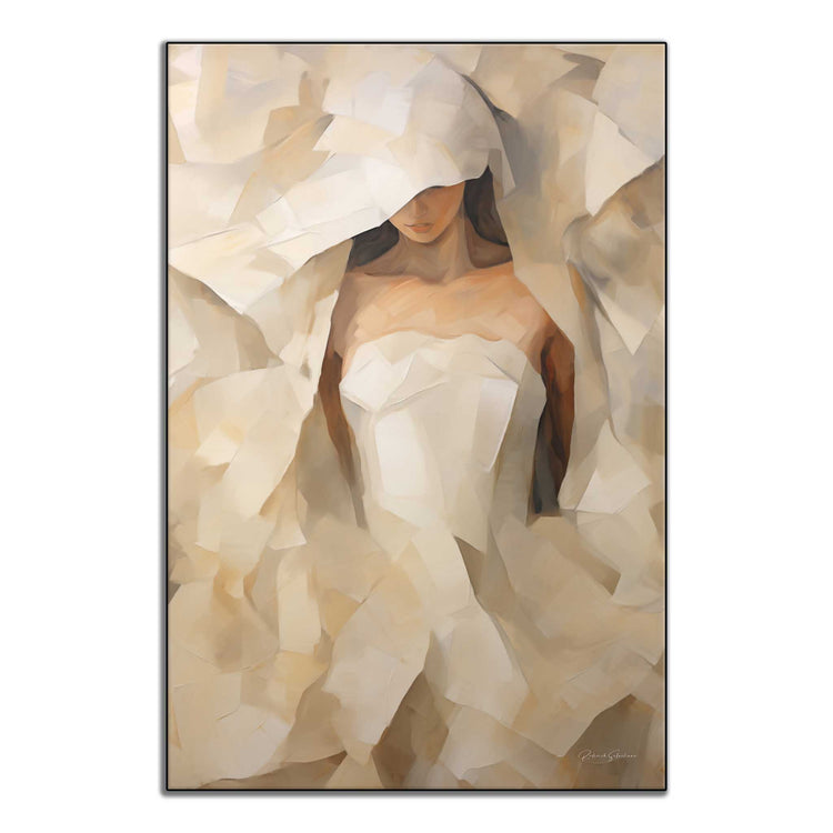 Feminine Collection | Beyond the Veil | Mystical Abstract Portrait in Modern Art Frame by Roderick Sebastiaan | ArtFrame_a5d28017-7b6b-476c-a6c1-660c2244ac4f