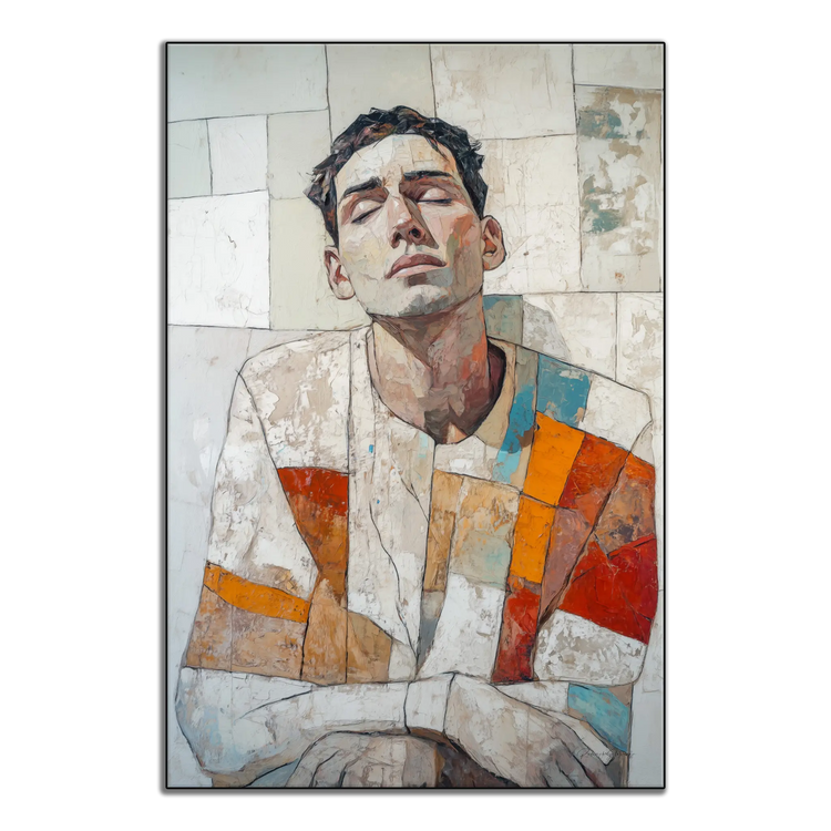 Male Collection | Layers of Thought | Thought-Provoking Abstract Male Portrait for Contemporary Decor by Roderick Sebastiaan | ArtFrame_a8d5d25b-43d2-447d-86b6-dc4f3f729830