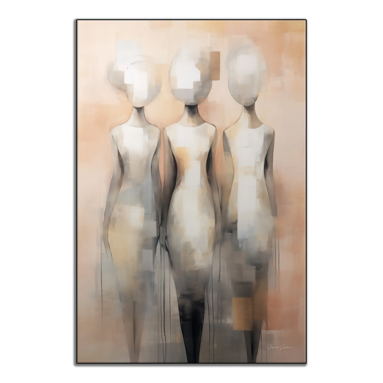 Feminine Collection | Fade to Unity | Contemporary Figures Blending into Unity Art Print by Roderick Sebastiaan | ArtFrame_b50fea29-478b-45d6-b389-4ecdccc9a70f