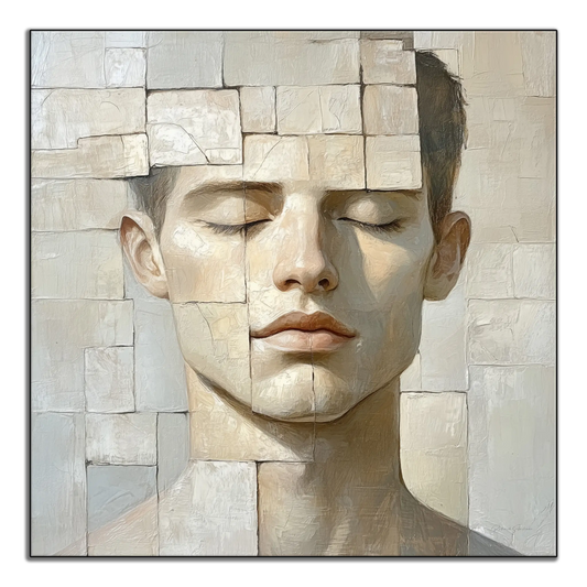 Male Collection | Peaceful Fragments | Contemporary Portrait Art with a Fragmented Aesthetic by Roderick Sebastiaan | ArtFrame_c3b4cf83-0df2-4e18-afe2-4baa70e1a8c4