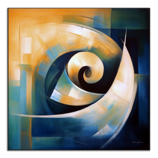 The Spiral | Abstract Dynamics and Movement in Modern Colours