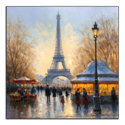 Twilight in Paris | Romantic Impressionism of a Parisian Evening