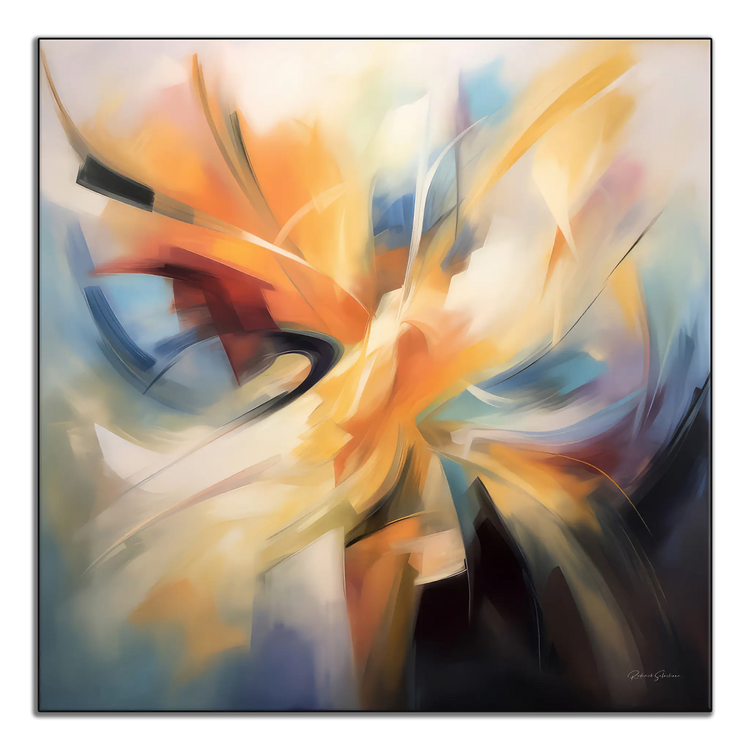 Soul of the Phoenix | Dynamic Abstract Artwork for Modern Interiors