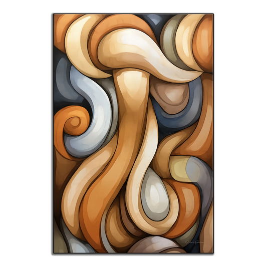 The Dreamweaver | Surreal Waves and Curves on Art Frame