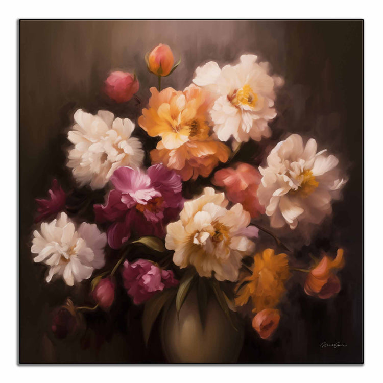 Botanical Collection | Velvet Floral Symphony | Impressionist Floral Elegance Artwork by Roderick Sebastiaan | ArtFrame_fc26c292-9510-437d-8687-0dfb914cd03c