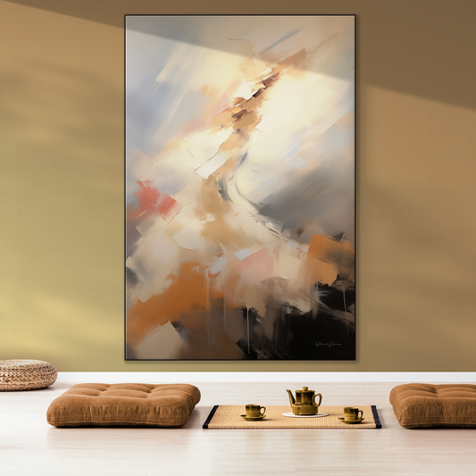 Ascension | Dynamic Abstract Movement of the Soul in Warm Tones